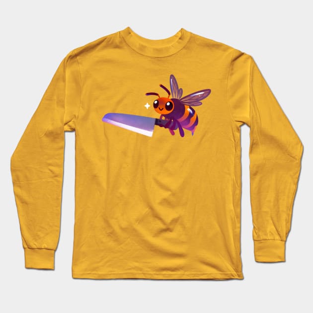 Asian giant hornet Long Sleeve T-Shirt by pikaole